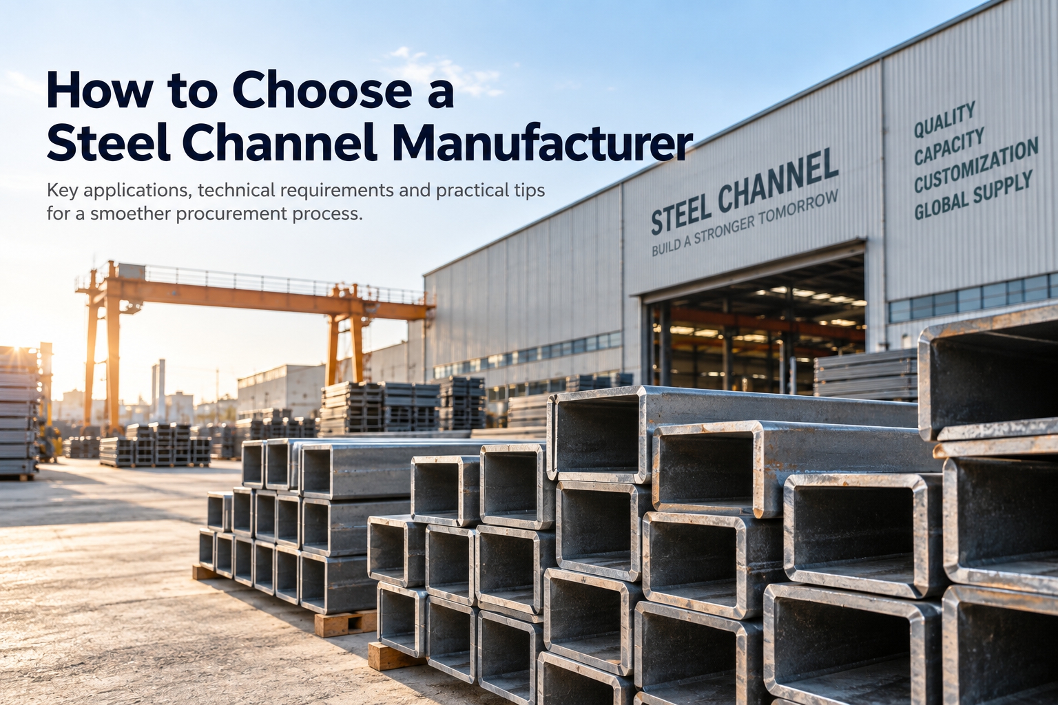 How to Choose a Steel Channel Manufacturer